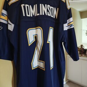 NFL Authentic Navy and White Jersey